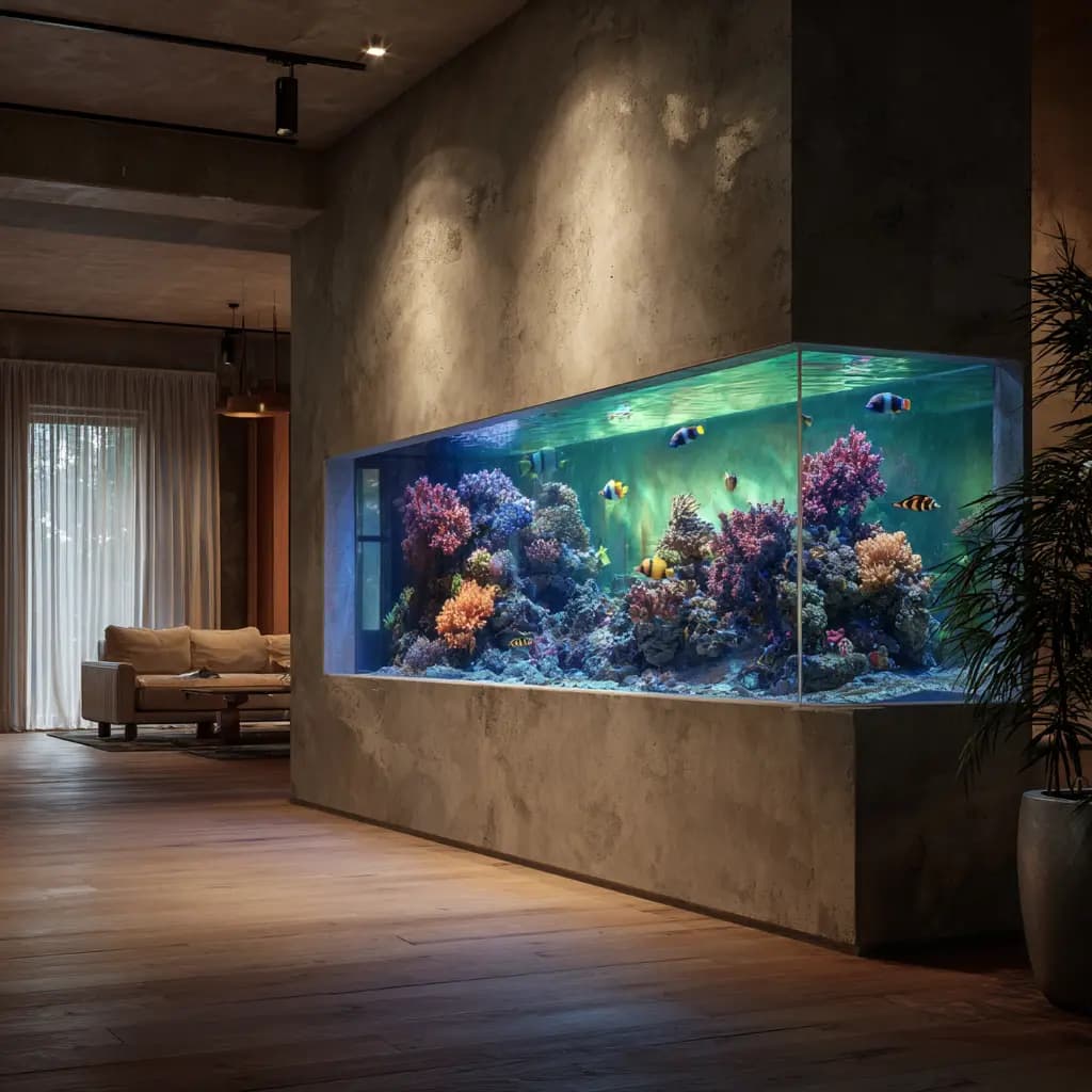 Large aquarium construction