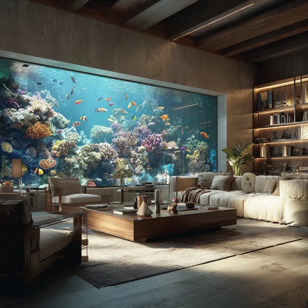 Large aquarium construction